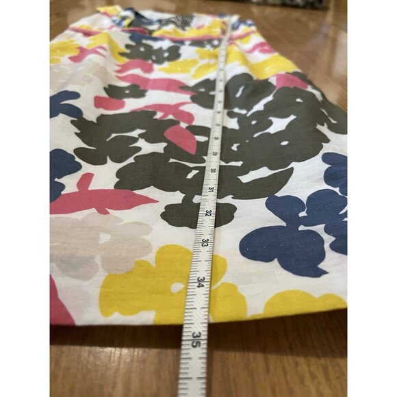 Boden White Floral Print Sleeveless Shift Dress Size 2 Petite - Picture 7 of 8